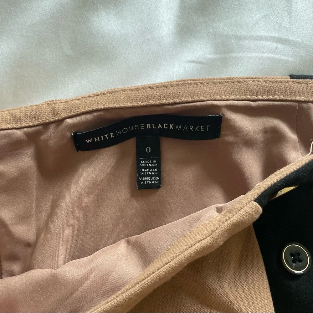 White House Black Market Black and Tan skirt - Picture 7 of 7
